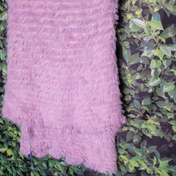 KM CHOICE Infinity Scarf Shawl Dress Soft Fluffy Pink Purple Tube - Picture 5 of 7